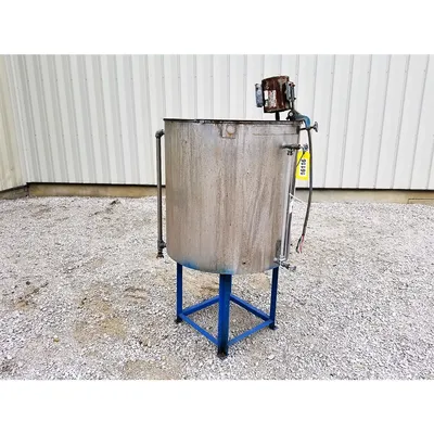 Used Stainless Steel Mix Tank - 140 Gallon