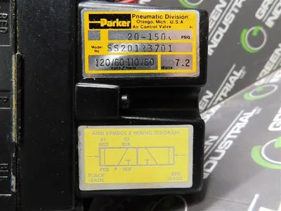 Parker SS20123701 Valve 20 - 150 PSIG 120V/60Hz  110V/50Hz 7.2Watts Used