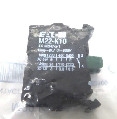 6 NEW EATON M22-K10 CONTACT BLOCK M22K10