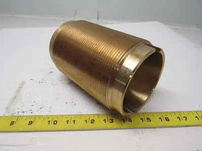 Brass Bushing 3.358" I.D. X 4.053" O.D. X 6-1/4" O.A.L. 8 TPI