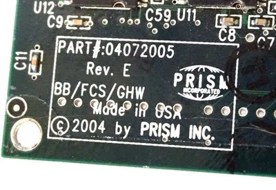 NEW PRISM 04072005 REV. E PC BOARD