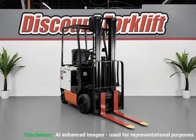 Used 2004 NISSAN CUM01L185 4-Wheel Sit down Electric Counterbalance Forklifts Colorado US | Discount Forklift #1517737