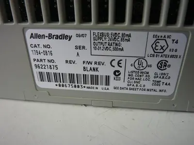 USED ALLEN BRADLEY 1794-OB16 SER A