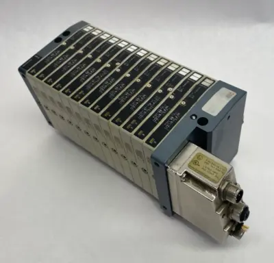 Used Metal Work Pneumatic Pneumatic Manifold HDM 2B&R 8 M V6 V4 O6 V6X3 V4 O6 + Solenoid Valves Michigan US | Maverick Industrial Sales #1393463