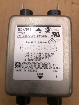 Corcom 10VR1 EMI Filter 10A 120/250V 50/60Hz