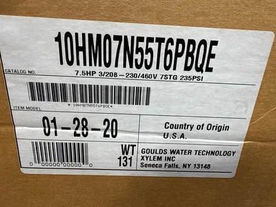 Goulds Water Technology 10HM07N55T6PBQE Centrifugal Pumps | Fram Fram LLC (15)
