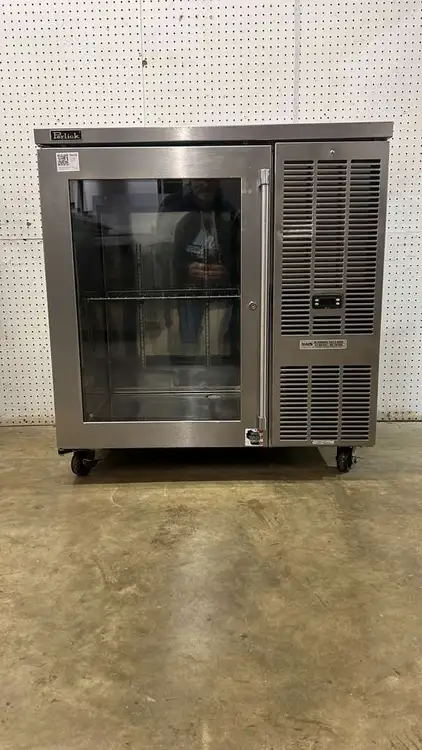 Used Perlick Used 36" Perlick BBS36 Refrigerated Back Bar Cooler 7.4 Cu Ft Capacity - TH1 Bottle Coolers Illinois US | Falcon Restaurant Supply #1374929