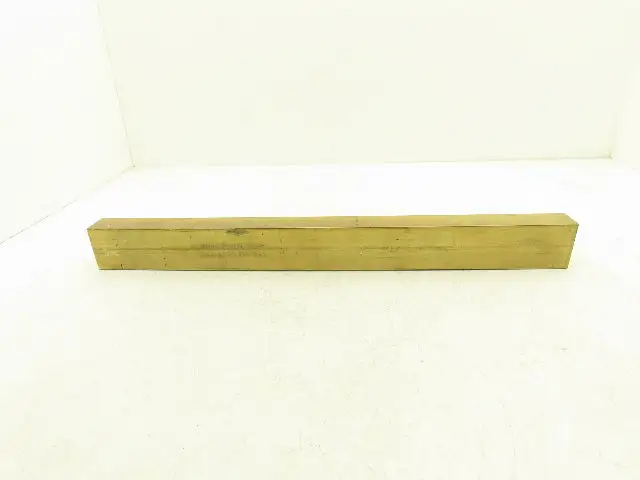 360 Yellow Brass Stock Rectangle Flat Bar 1-1/2"x 2-1/2"x 25"L  28.5lbs