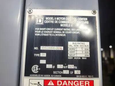 USED SQUARE D MODEL 6