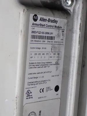 Used ALLEN BRADLEY 280DF12Z10CGRW3P1 Starters Ohio US | HGR 24 #878346