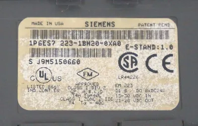 SIEMENS 6ES7-223-1BH20-0XA0 I/O MODULE 6ES72231BH200XA0