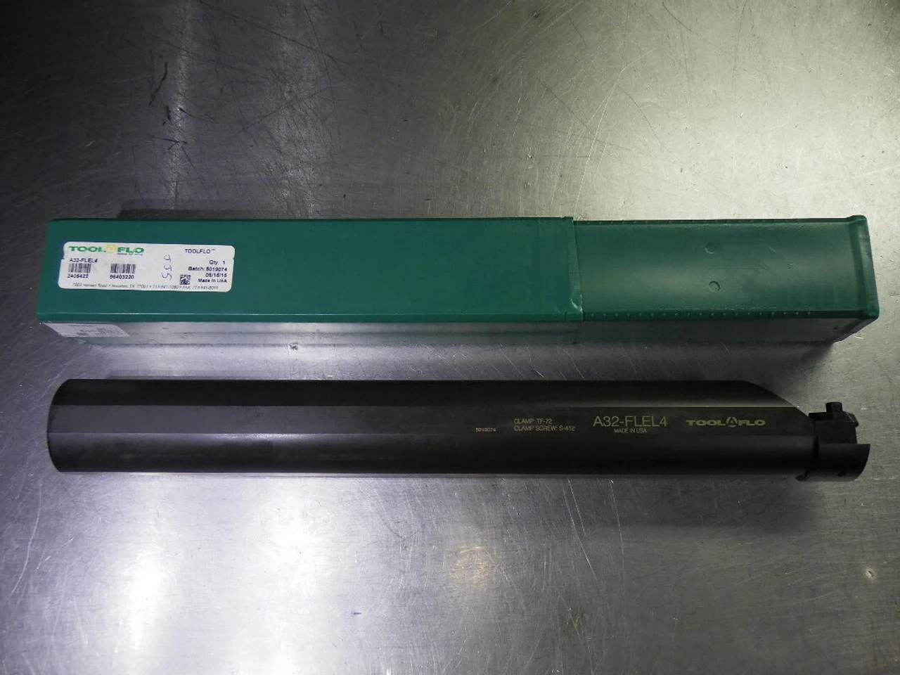 Tool-Flo Coolant Thru Steel Boring Bar 2" Shank 16" OAL A32-FLEL4 (LOC2800B)