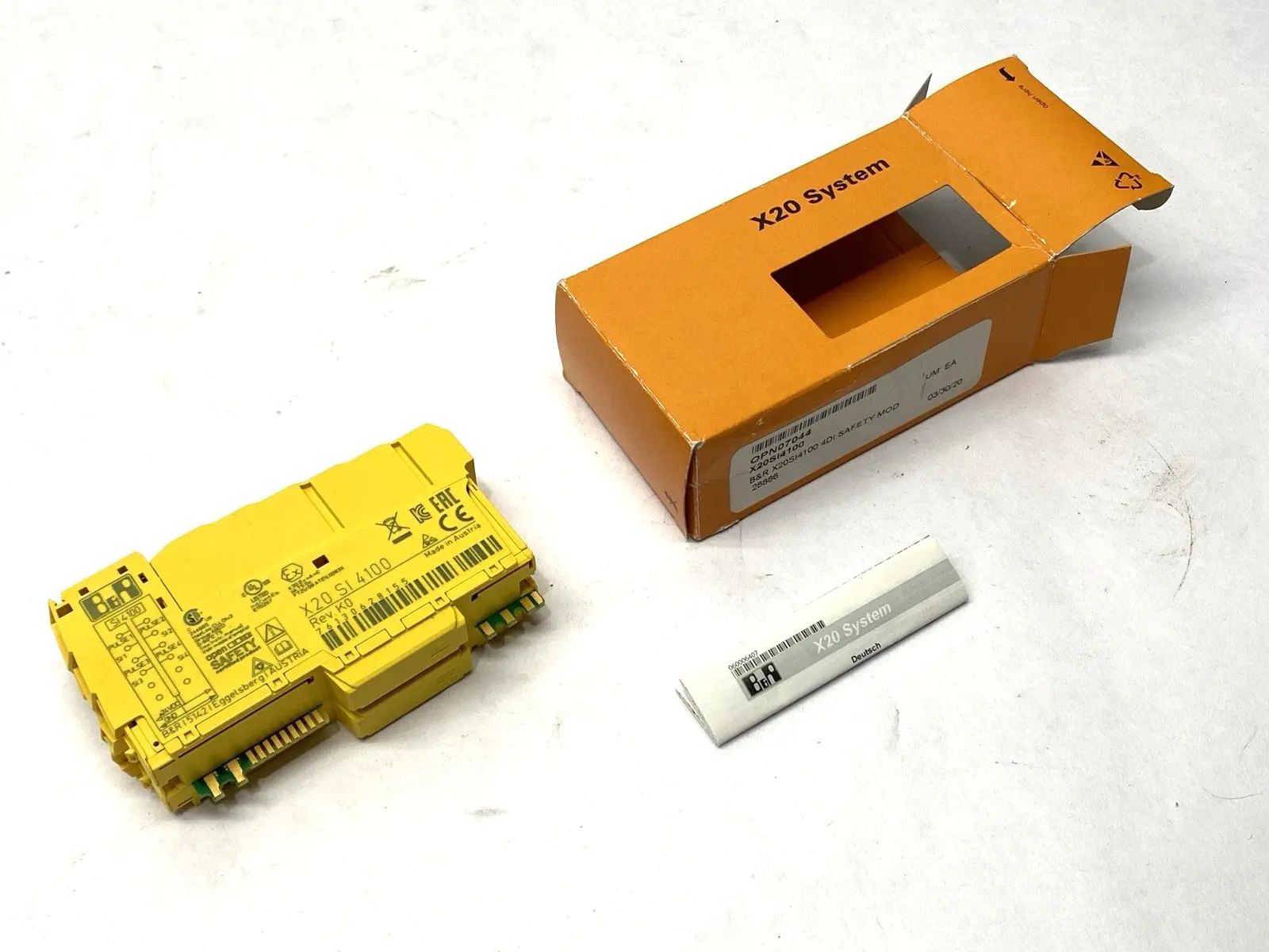 USED B&R REV. K0 SAFETY I/O MODULE 4 SAFE DIGITAL INPUTS 4 PULSE OUTPUTS
