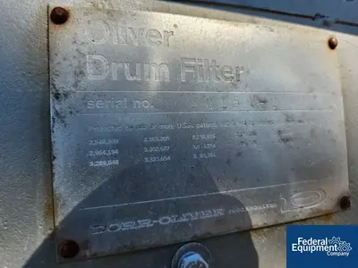 USED Dorr-Oliver Dorr-Oliver Rotary Vacuum Filter, S/S