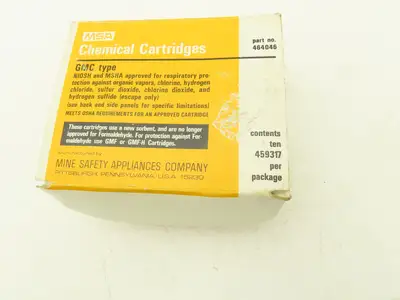MSA 459317 Respirator Chemical Cartridge Filter /Acid Gas  Lot of 10
