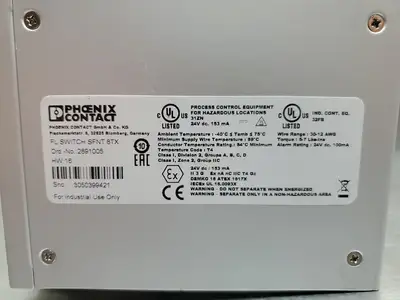 Used Phoenix Contact FL Switch SFNT 8TX HW:17 Network Switches South Carolina US | Palmetto Automation #1510883