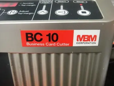 MBM BC-10 Business Card Slitter Video