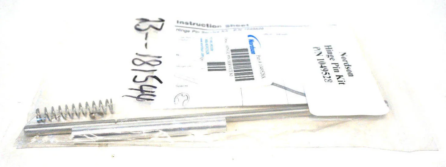 NEW NORDSON 1049528A HINGE PIN SERVICE KIT