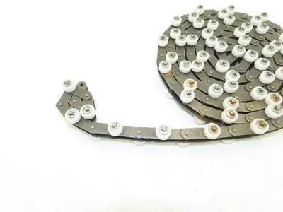 Tsubaki RF2040S-1LPSR-T-CP Chain Outboard Rollers 10' Long 1" Double Pitch *PICS
