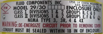 NEW FCI FR72-4SA/PGM/18"U/S/LD/HRL/5181-X/FSC FLOW SWITCH FR72-4