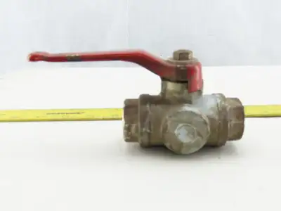 PN40 11A Stainless Steel 3 Way Ball Valve With Shutoff 3/4" NPT