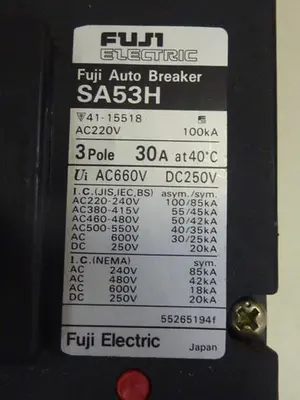 USED FUJI ELECTRIC SA53H-30