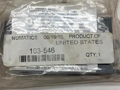Used NUMATICS 103-546 Misc Electrical & Power Parts Ohio US | Surplus Asset Holdings #1243970
