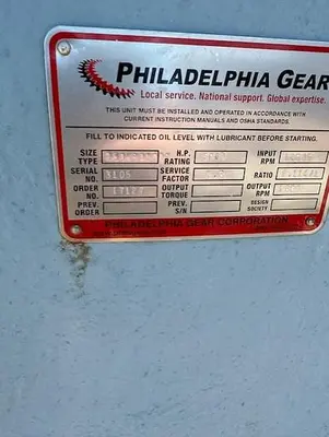NEW PHILADELPHIA GEAR CORPORATION 250HSA100S