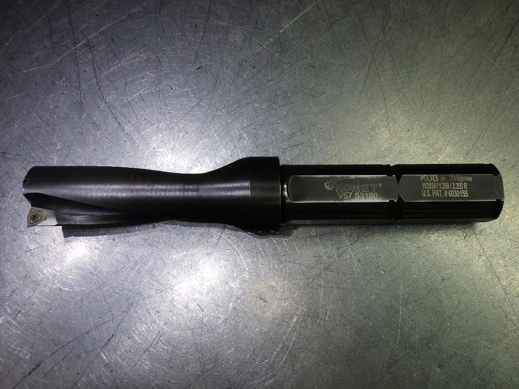 Komet 1.25" Coolant Thru Indexable Drill 1.25" Shank V57 53180 (LOC2903D)
