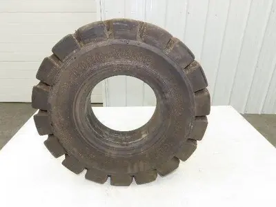 Tong Yong 20x6.00-9/4.00 Forklift Tire Resilient Solid Traction Black 20x6x9"