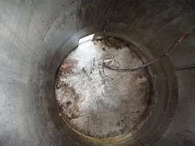 Tank, 7,500 Gallon, 304 S/st, Jkt, 9'10" x 13'6", DT/FB #S741888