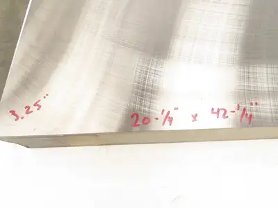 Mild Carbon Steel Flat Ground Stock 3-1/4" x 20-1/4" x 42-1/4"  790Lbs