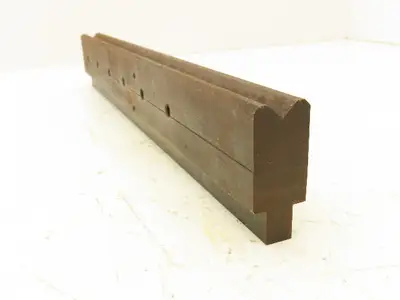 Press Brake Die 15-3/8" Long 90° V 1/2" W 1/4" D 1-3/4" H 1/2" Tang