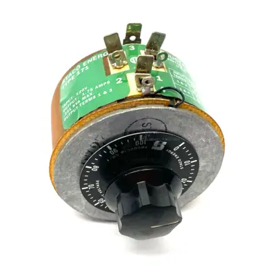 USED STACO TYPE 171 VARIABLE CONTROL TRANSFORMER 120V INPUT, 1.75A OUTPUT