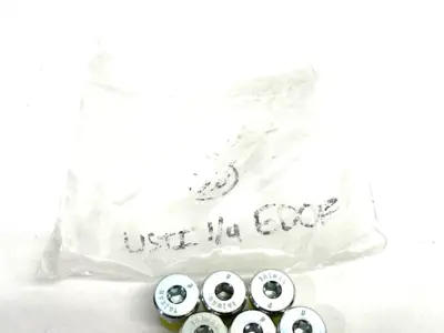 USED PARKER ERMETO DIN HOLLOW HEX PLUG, BSPP, STEEL HIGH PRESS