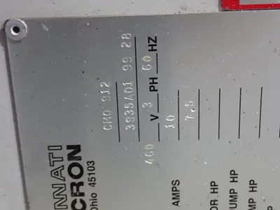 USED CINCINNATI MILACRON CMO912