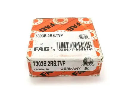7303B-2RS-TVP | FAG 7303B.2RS.TVP Single Row Angular Contact Ball Bearing - New