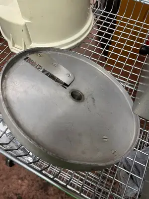 Used Robot Coupe Used Robot Coupe CL400 Continuous Feed Food Processor Attachment with 2 Blades. Food, Restaurant, & Bakery Parts & Accessories Illinois US | Falcon Restaurant Supply #1376077