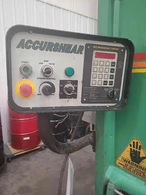 Used 1998 ACCURSHEAR 837510 Power Squaring Shears (Inch) Pennsylvania US | Hildebrand Machinery Co. #1481784