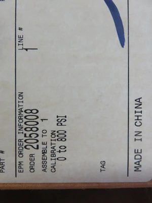 Rosemount 3051S2TG3A2A11A2AB4K5 , Cal. 0-800 psi , Unused