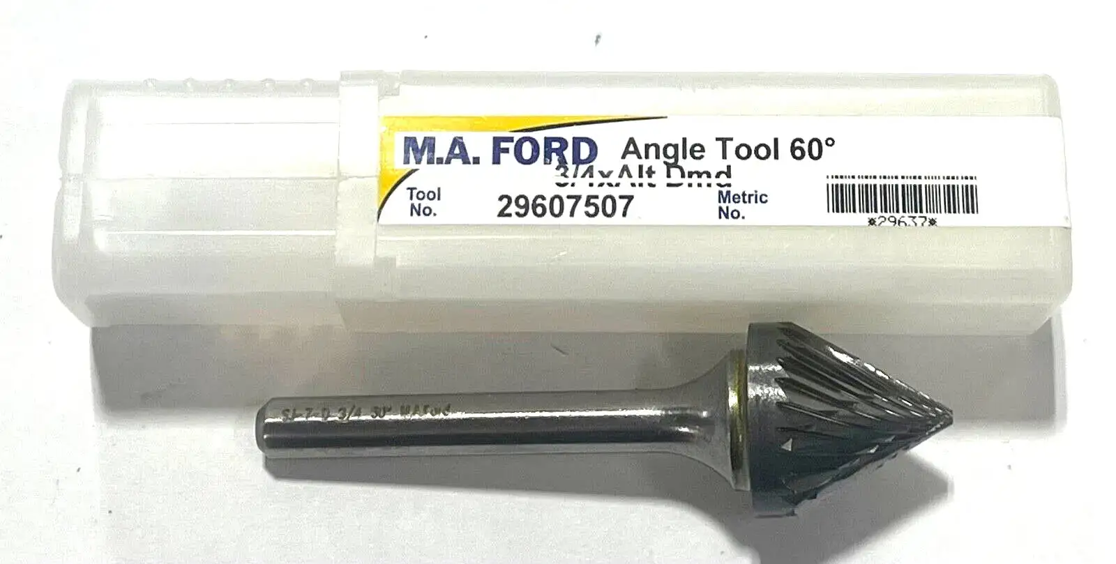 M.A. Ford 3/4" Carbide Burr Cone Shape SJ7 Double Cut 60° USA Made 29607507