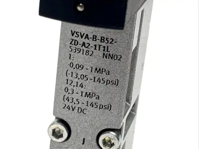539182, VSVA-B-B52-ZD-A2-1T1L | Festo VSVA-B-B52-ZD-A2-1T1L Air Solenoid Valve 5/2 Bistable 539182 - Used