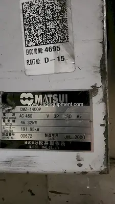 USED 2000 MATSUI DMZ-1400