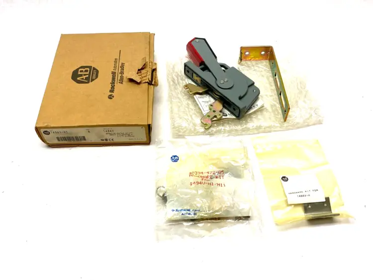 Used ALLEN-BRADLEY SER. A OPERATING DISCONNECT HANDLE METAL GRAY Disconnects | Maverick Industrial Sales #1113912