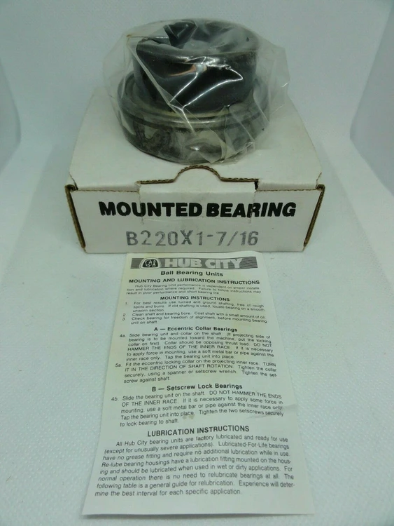 New | in-Stock HUB CITY B220X1-7/16 Bearings | BG Industrial Surplus #472174