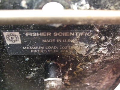Fisher Scientific 6"x7" Aluminum Lab Jack, 100 lbs Capacity