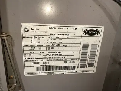 Used CARRIER 30HXC076R—661KA Misc Plastics Equipment Ohio US | HGR 24 #1261203