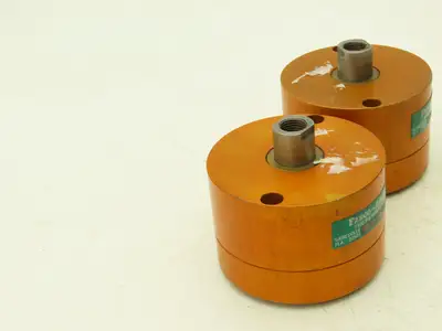Fabco Air B321XDR Pancake Pneumatic Cylinder 2" Bore 1/2" Stroke 250PSI Lot of 2
