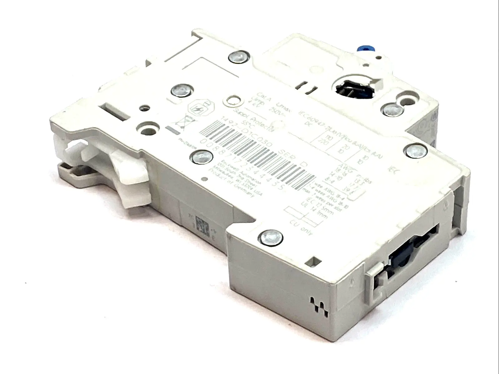 USED ALLEN-BRADLEY MINIATURE CIRCUIT BREAKER 3A 1-POLE TYPE C DIN RAIL
