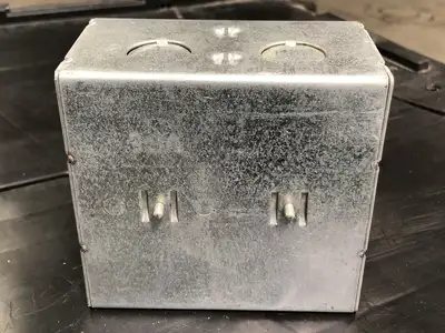 4x4" High Voltage Duel Ganged Masonry Box